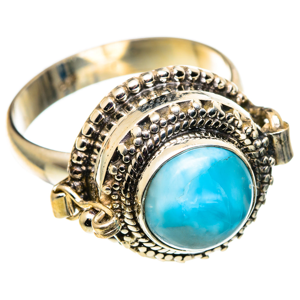 Larimar Rings handcrafted by Anasilvercos - RING100771