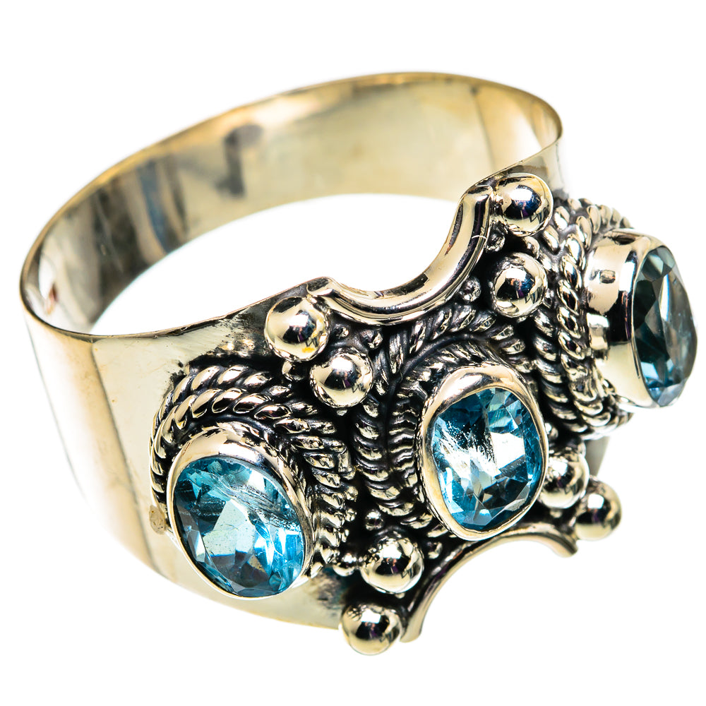 Blue Topaz Rings handcrafted by Anasilvercos - RING100773 - Photo 2