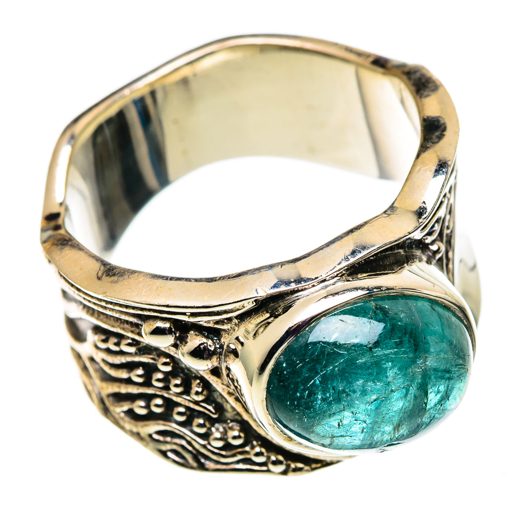 Blue Tourmaline Rings handcrafted by Anasilvercos - RING100774
