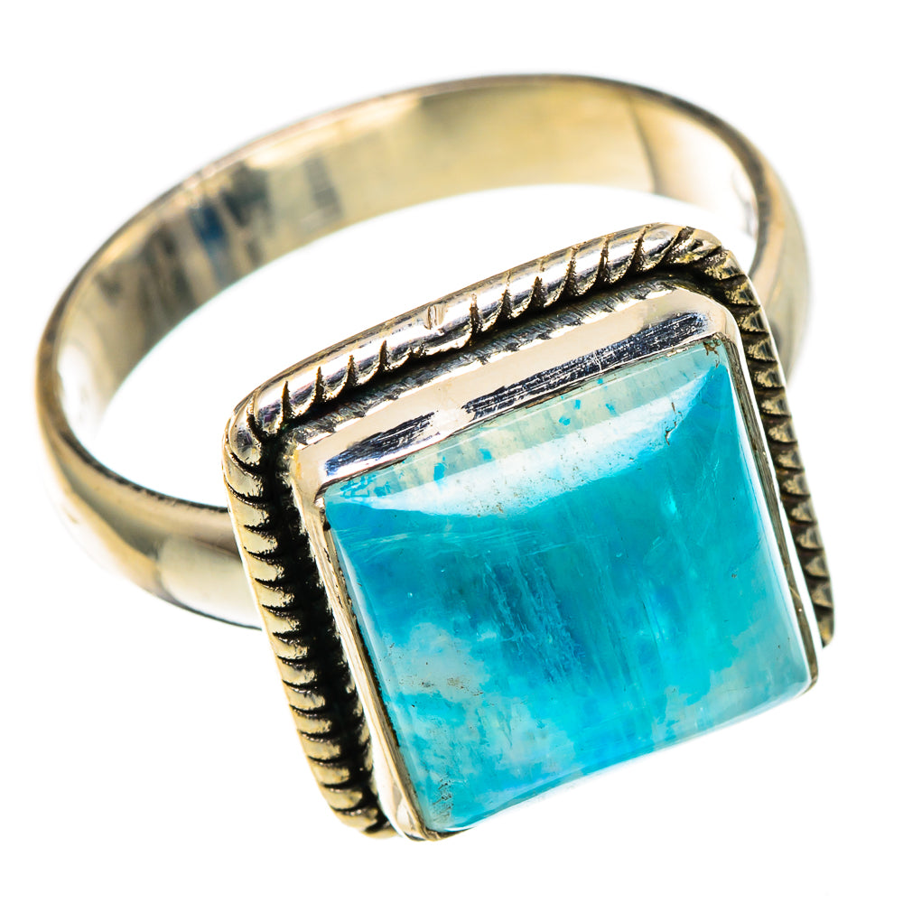 Rainbow Moonstone Rings handcrafted by Anasilvercos - RING100778