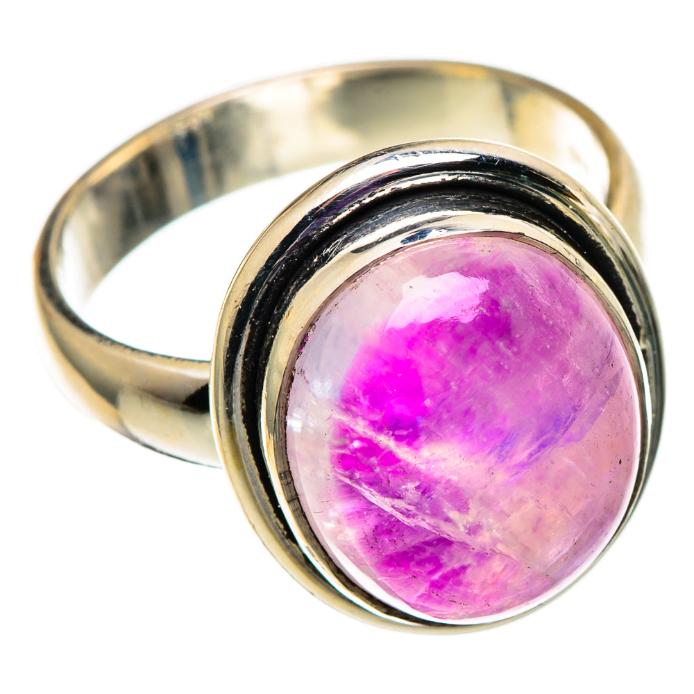 Pink Moonstone Rings handcrafted by Anasilvercos - RING100785