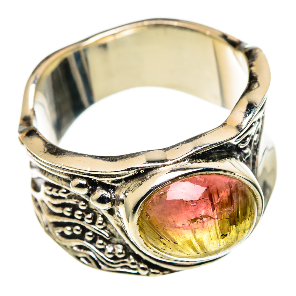 Watermelon Tourmaline Rings handcrafted by Anasilvercos - RING100793