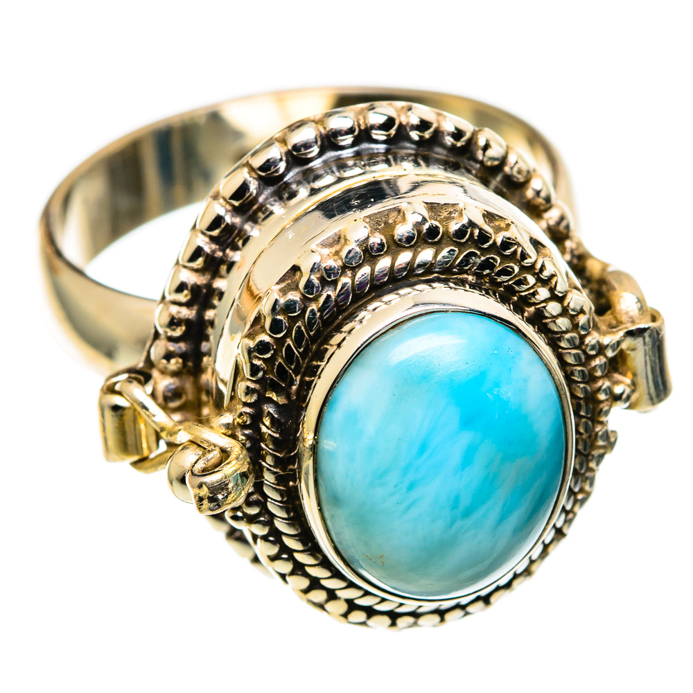Larimar Rings handcrafted by Anasilvercos - RING100795