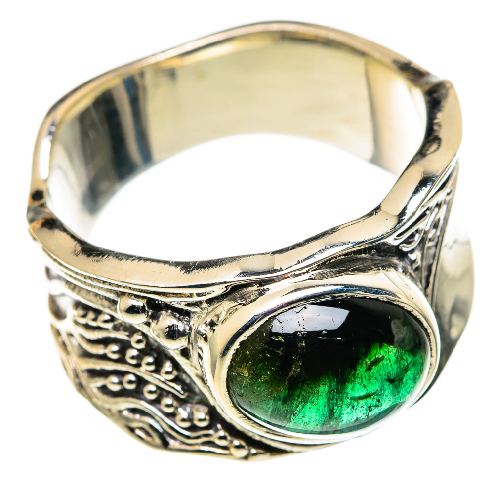 Green Tourmaline Rings handcrafted by Anasilvercos - RING100798 - Photo 2