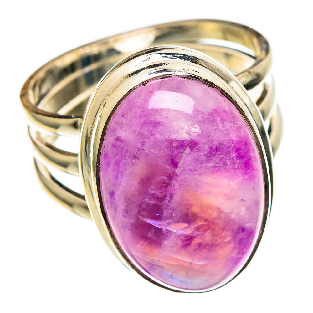 Pink Moonstone Rings handcrafted by Anasilvercos - RING100800