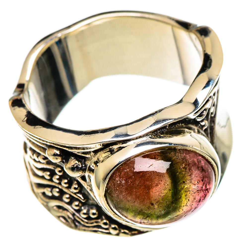 Watermelon Tourmaline Rings handcrafted by Anasilvercos - RING100809