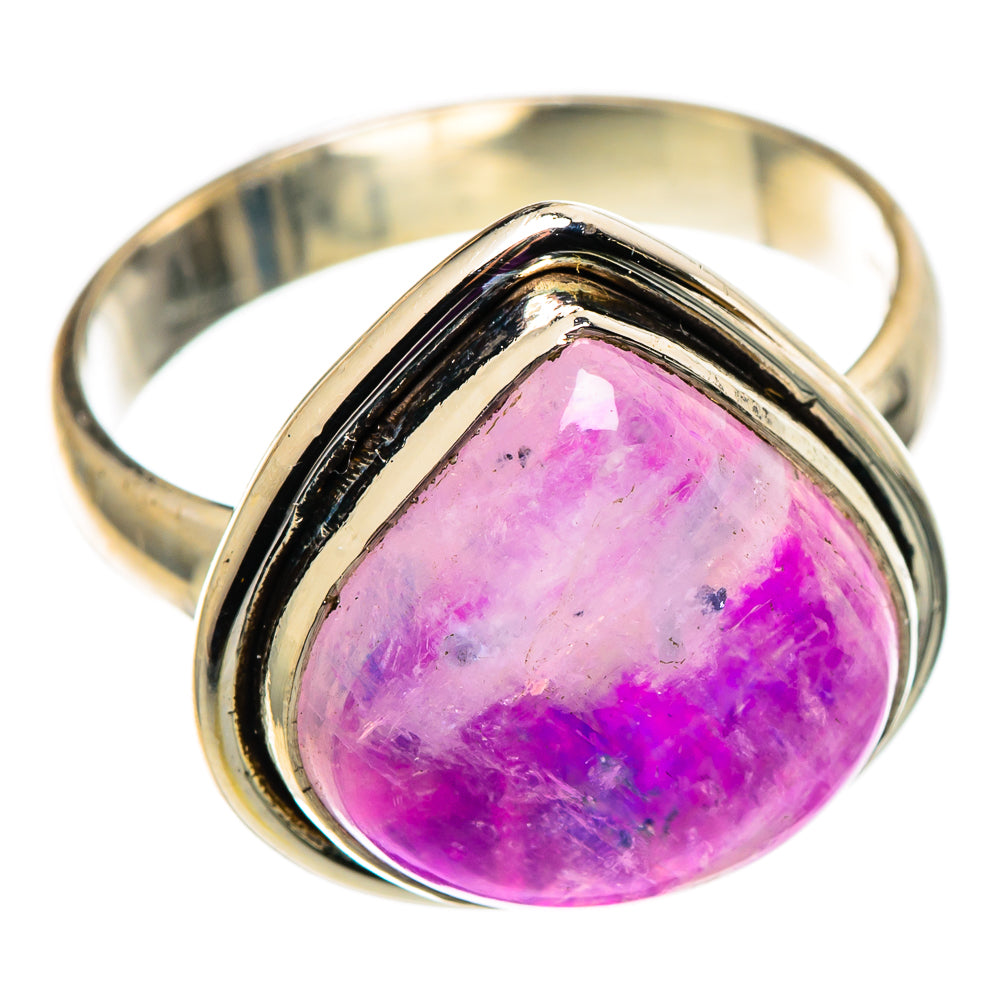 Pink Moonstone Rings handcrafted by Anasilvercos - RING100818