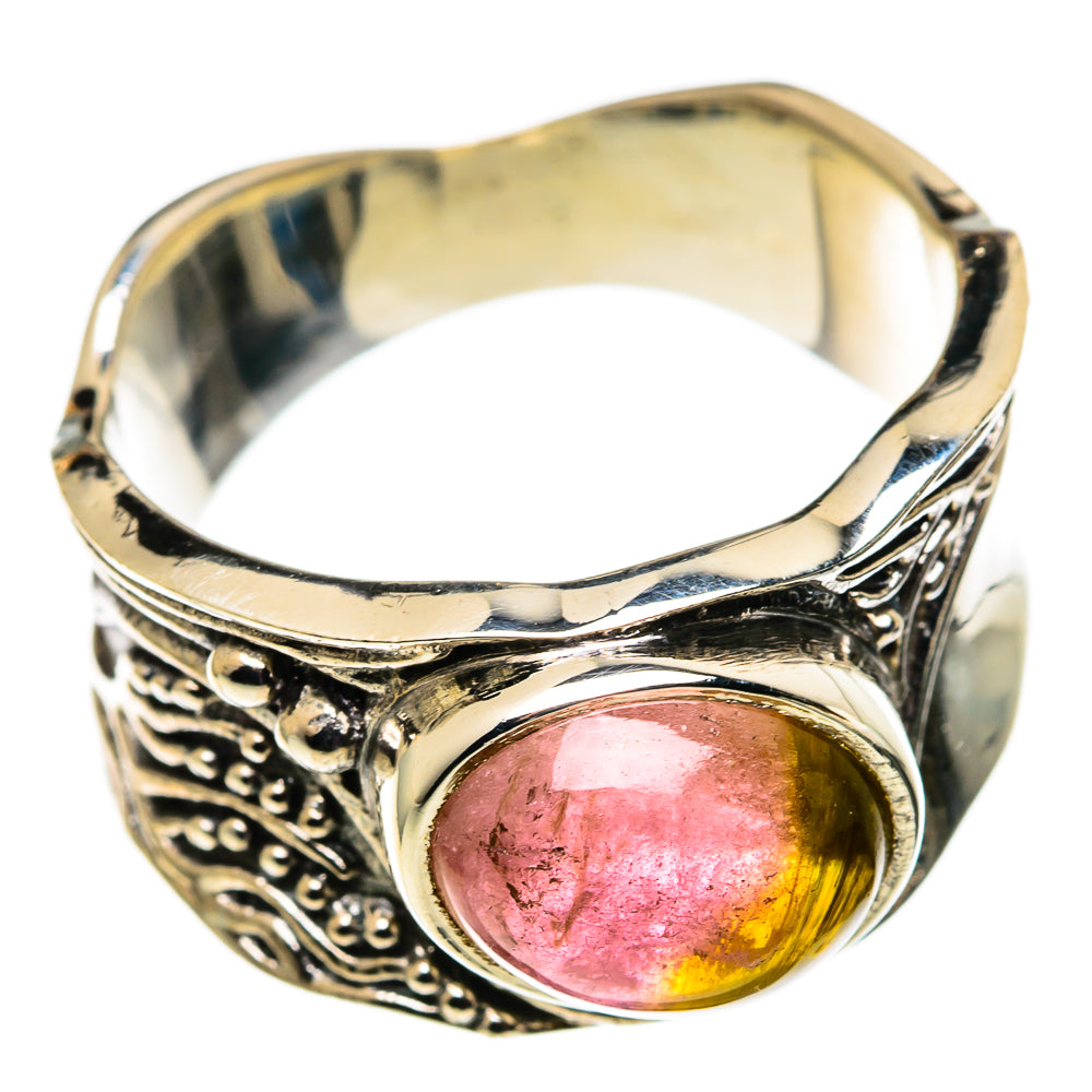 Watermelon Tourmaline Rings handcrafted by Anasilvercos - RING100819