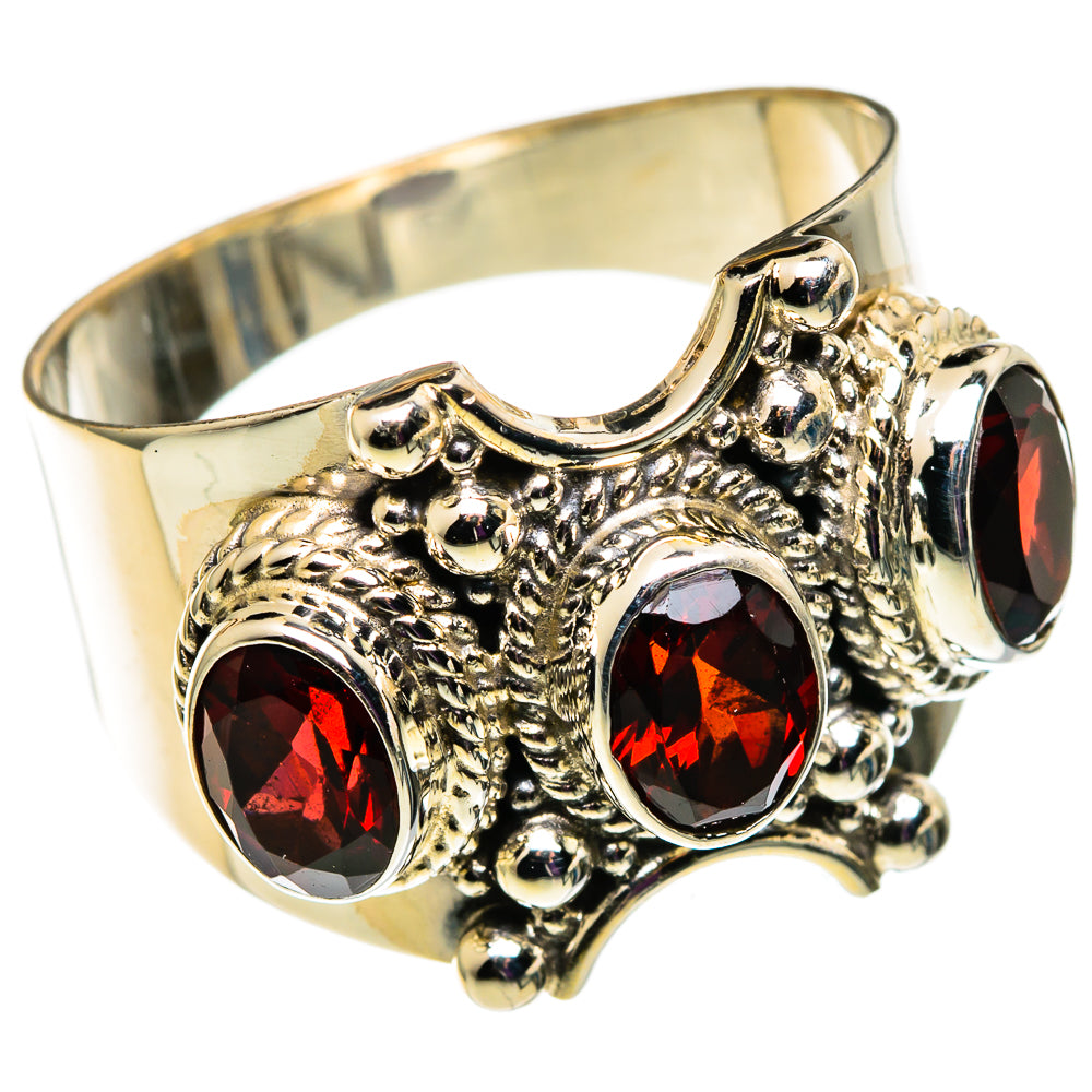Garnet Rings handcrafted by Anasilvercos - RING100820