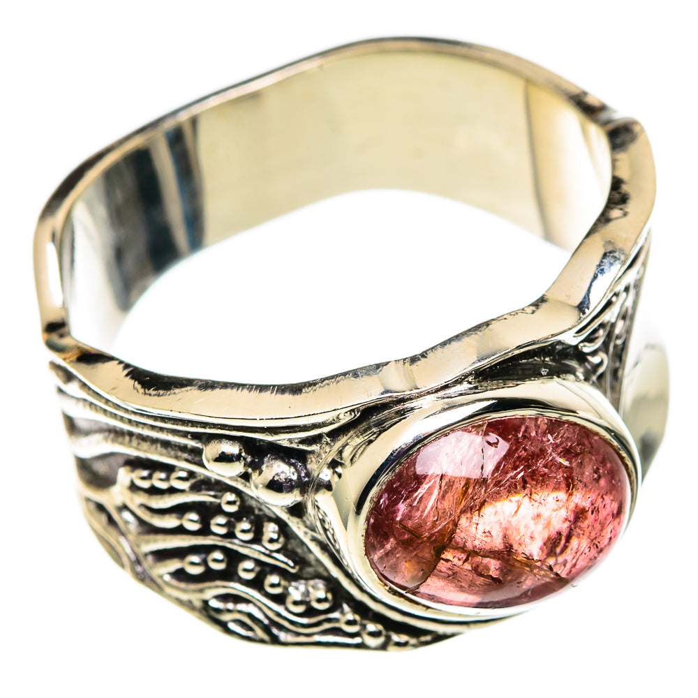 Pink Tourmaline Rings handcrafted by Anasilvercos - RING100822
