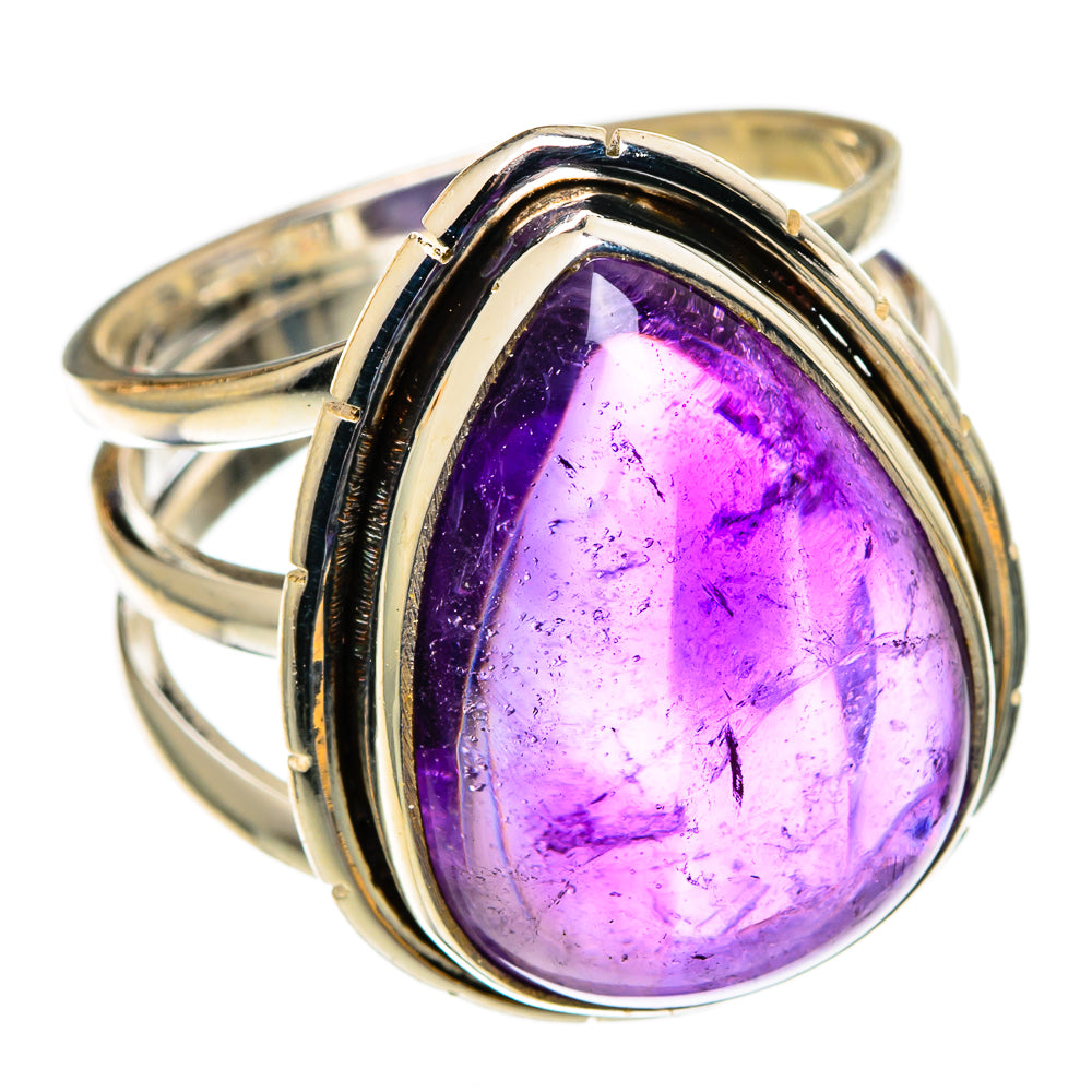 Amethyst Rings handcrafted by Anasilvercos - RING100824