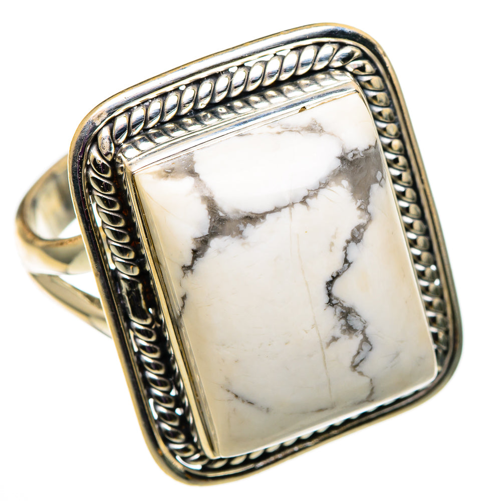 Howlite Rings handcrafted by Anasilvercos - RING100826 - Photo 2