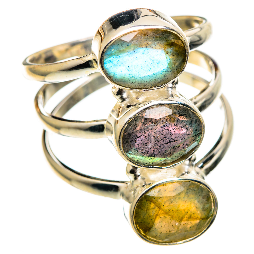 Labradorite Rings handcrafted by Anasilvercos - RING100828