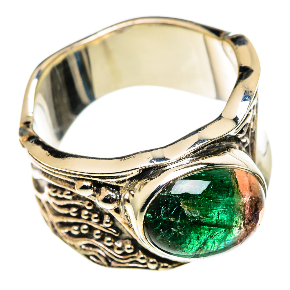 Watermelon Tourmaline Rings handcrafted by Anasilvercos - RING100829