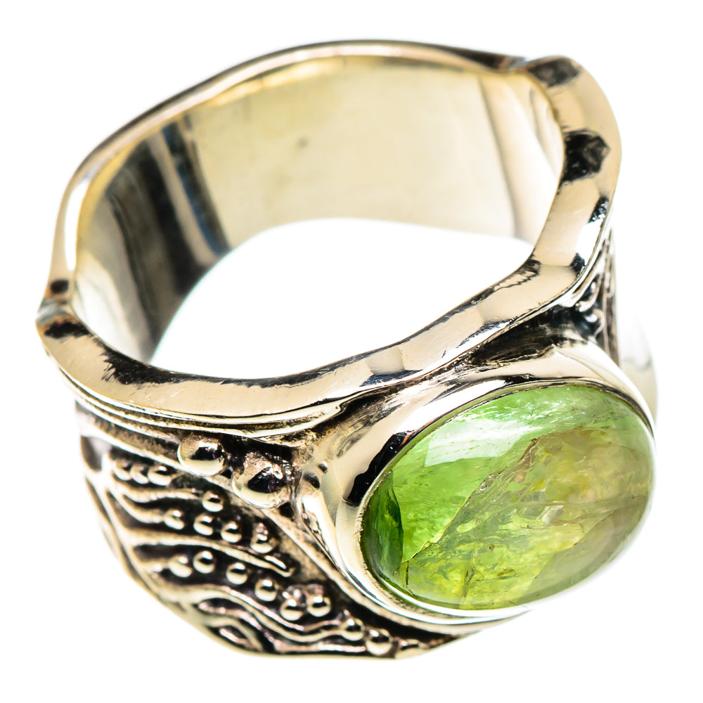 Prehnite Rings handcrafted by Anasilvercos - RING100832