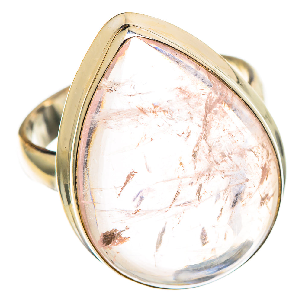 Rose Quartz Rings handcrafted by Anasilvercos - RING100836