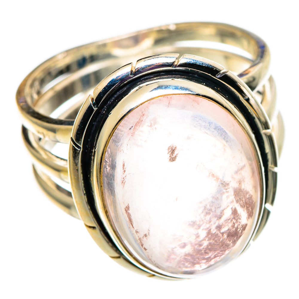 Rose Quartz Rings handcrafted by Anasilvercos - RING100837