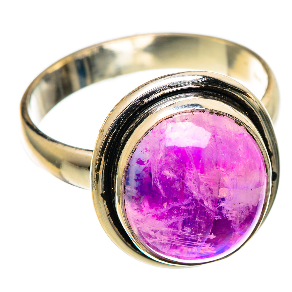 Pink Moonstone Rings handcrafted by Anasilvercos - RING100863