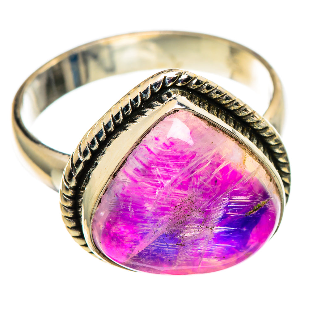 Pink Moonstone Rings handcrafted by Anasilvercos - RING100872