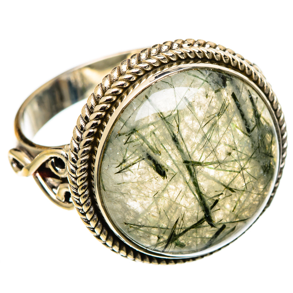Tourmalinated Quartz Rings handcrafted by Anasilvercos - RING100879