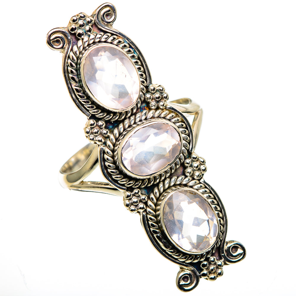 Rose Quartz Rings handcrafted by Anasilvercos - RING100893 - Photo 2