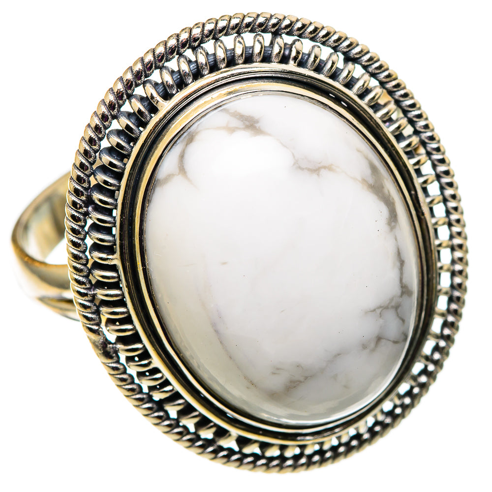Howlite Rings handcrafted by Anasilvercos - RING100900 - Photo 2