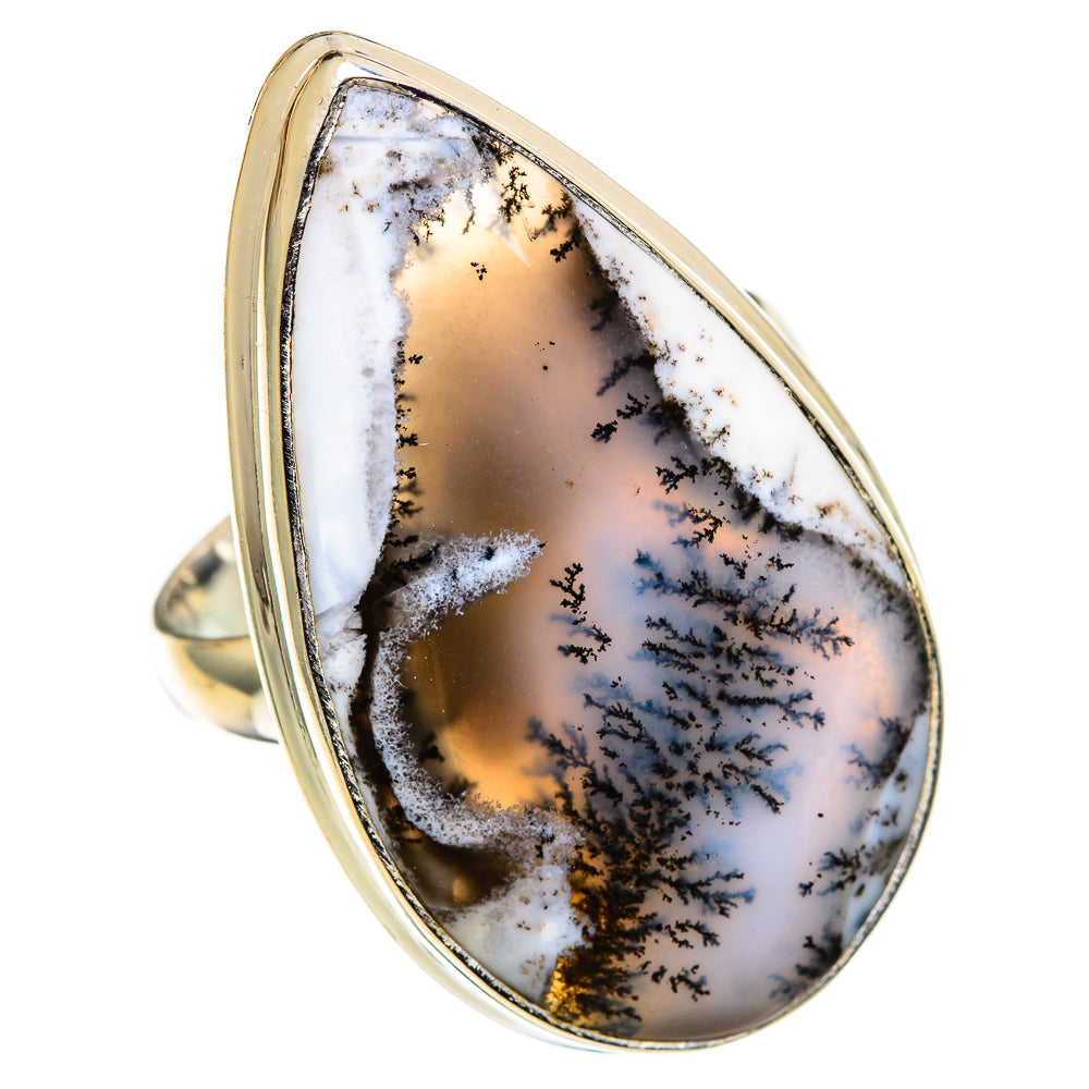 Dendritic Opal Rings handcrafted by Anasilvercos - RING100903