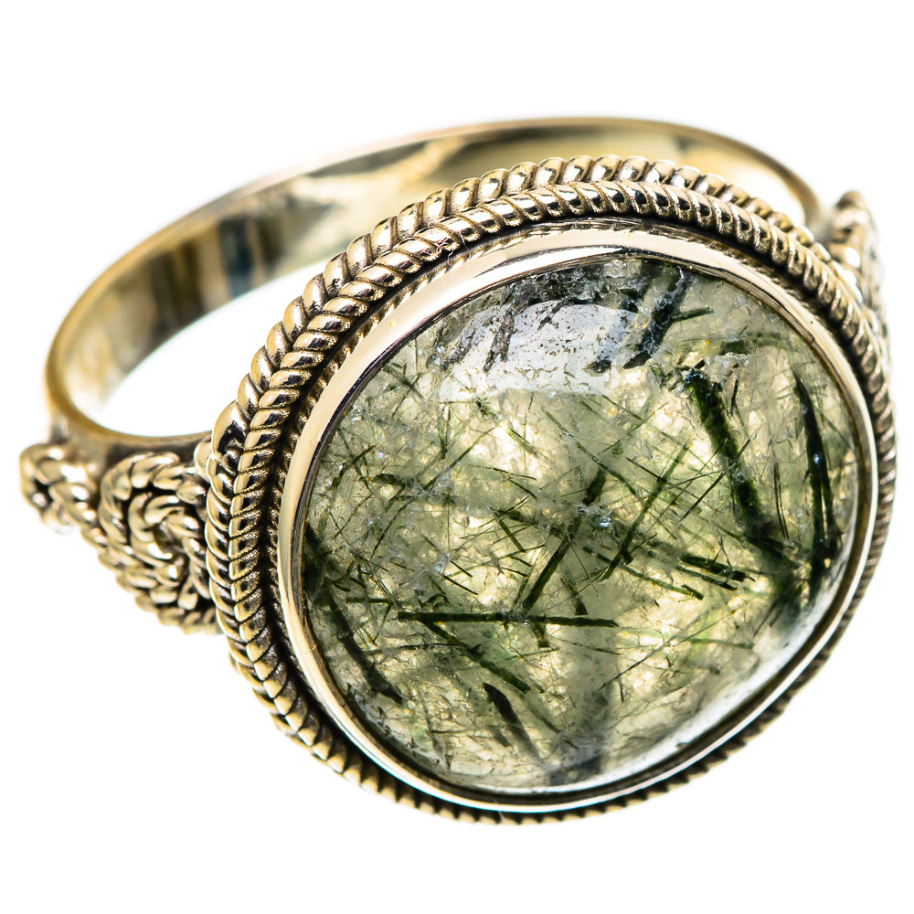 Tourmalinated Quartz Rings handcrafted by Anasilvercos - RING100911