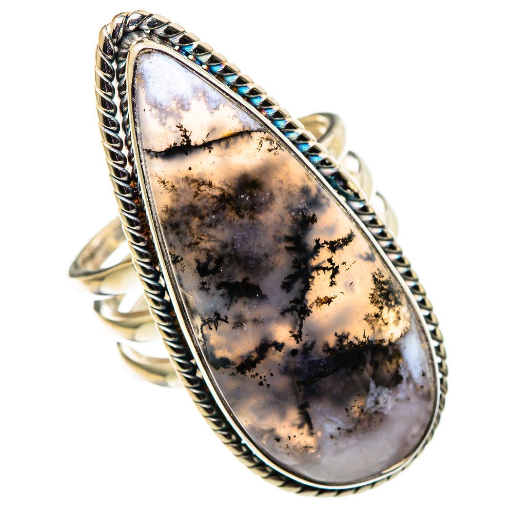 Dendritic Opal Rings handcrafted by Anasilvercos - RING100912