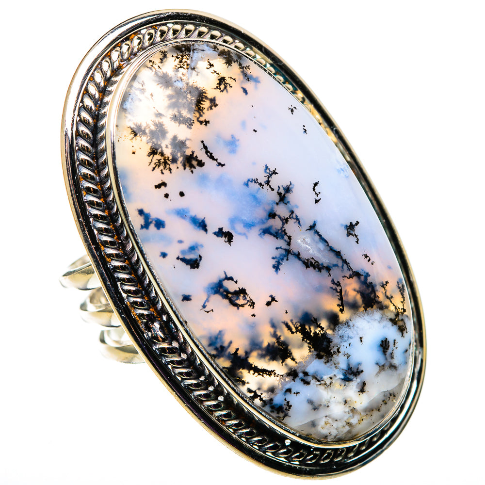 Dendritic Opal Rings handcrafted by Anasilvercos - RING100921