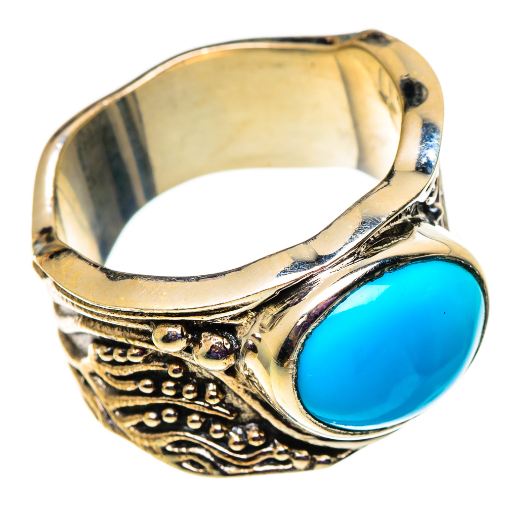 Sleeping Beauty Turquoise Rings handcrafted by Anasilvercos - RING100935