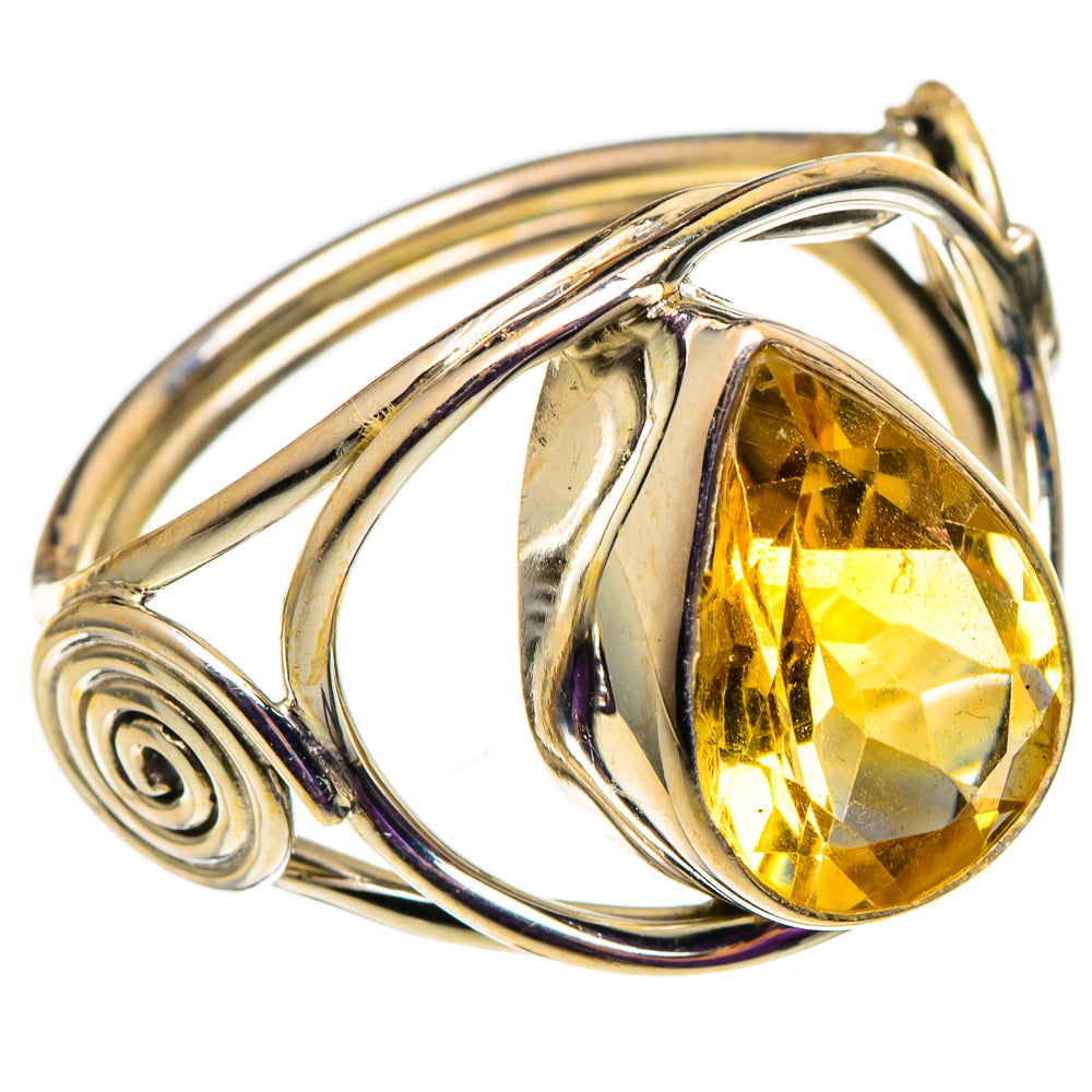 Citrine Rings handcrafted by Anasilvercos - RING100942