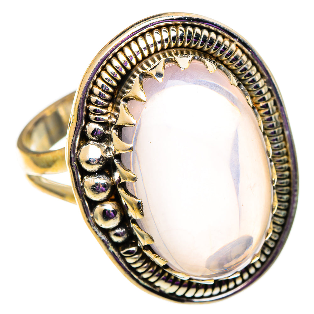 Rose Quartz Rings handcrafted by Anasilvercos - RING100944