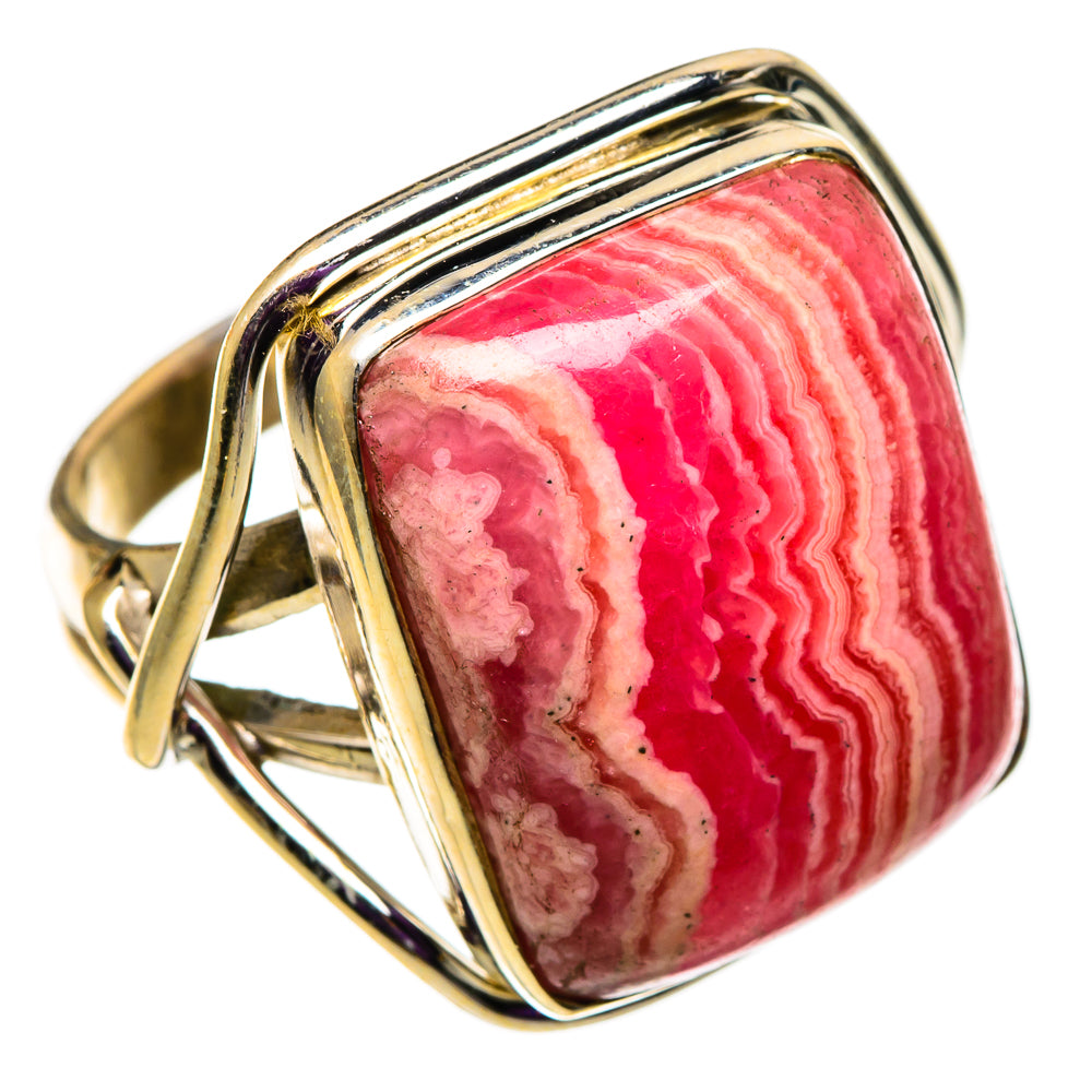 Rhodochrosite Rings handcrafted by Anasilvercos - RING100945
