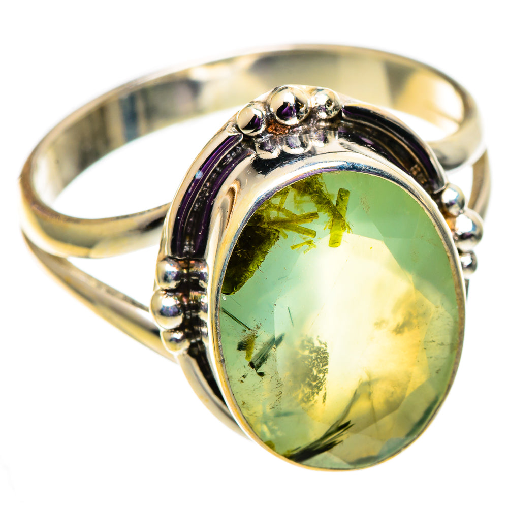 Prehnite Rings handcrafted by Anasilvercos - RING100969
