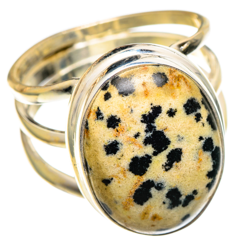 Dalmatian Jasper Rings handcrafted by Anasilvercos - RING100971