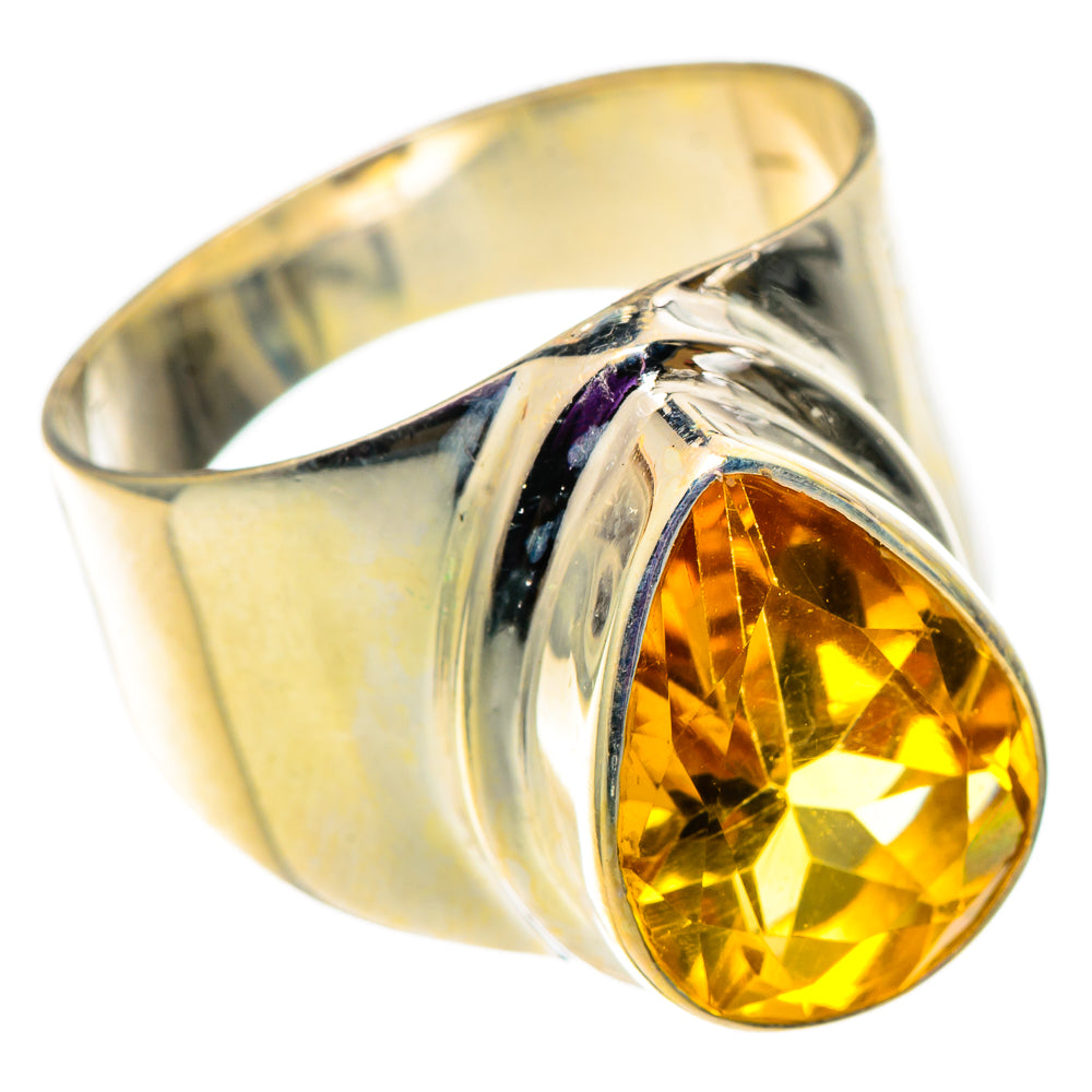 Citrine Rings handcrafted by Anasilvercos - RING100973