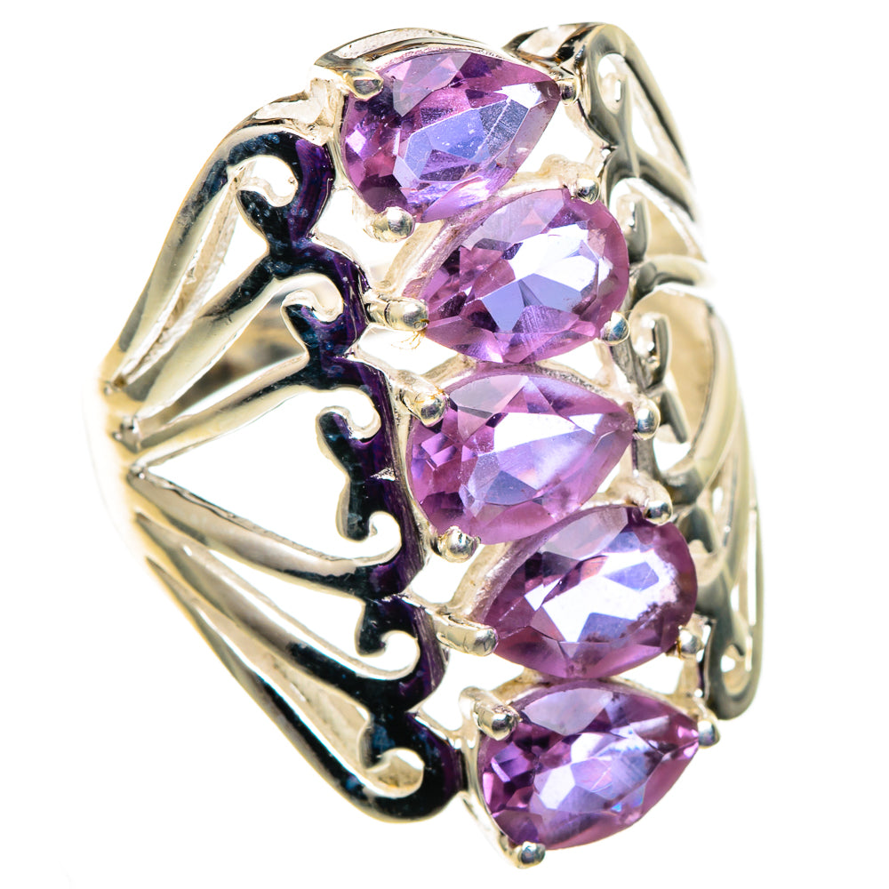 Color Change Alexandrite (lab.) Rings handcrafted by Anasilvercos - RING100981 - Photo 2