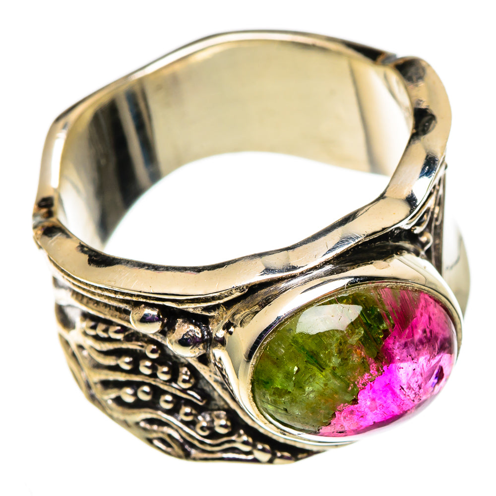 Watermelon Tourmaline Rings handcrafted by Anasilvercos - RING100988