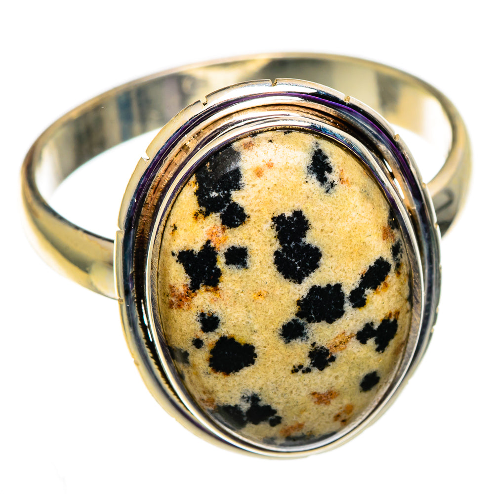 Dalmatian Jasper Rings handcrafted by Anasilvercos - RING100999 - Photo 2