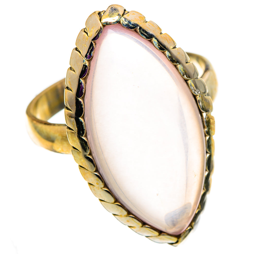 Rose Quartz Rings handcrafted by Anasilvercos - RING101004