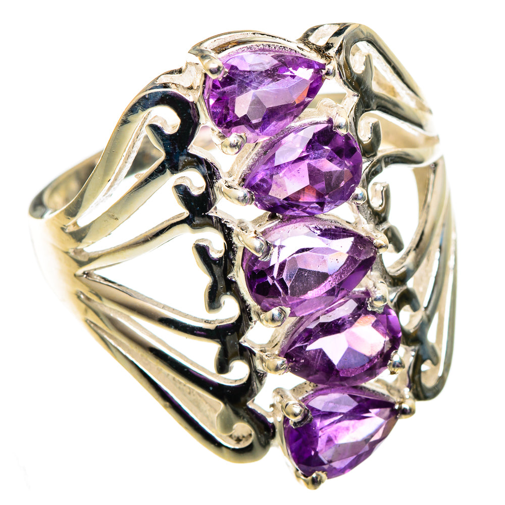 Amethyst Rings handcrafted by Anasilvercos - RING101008