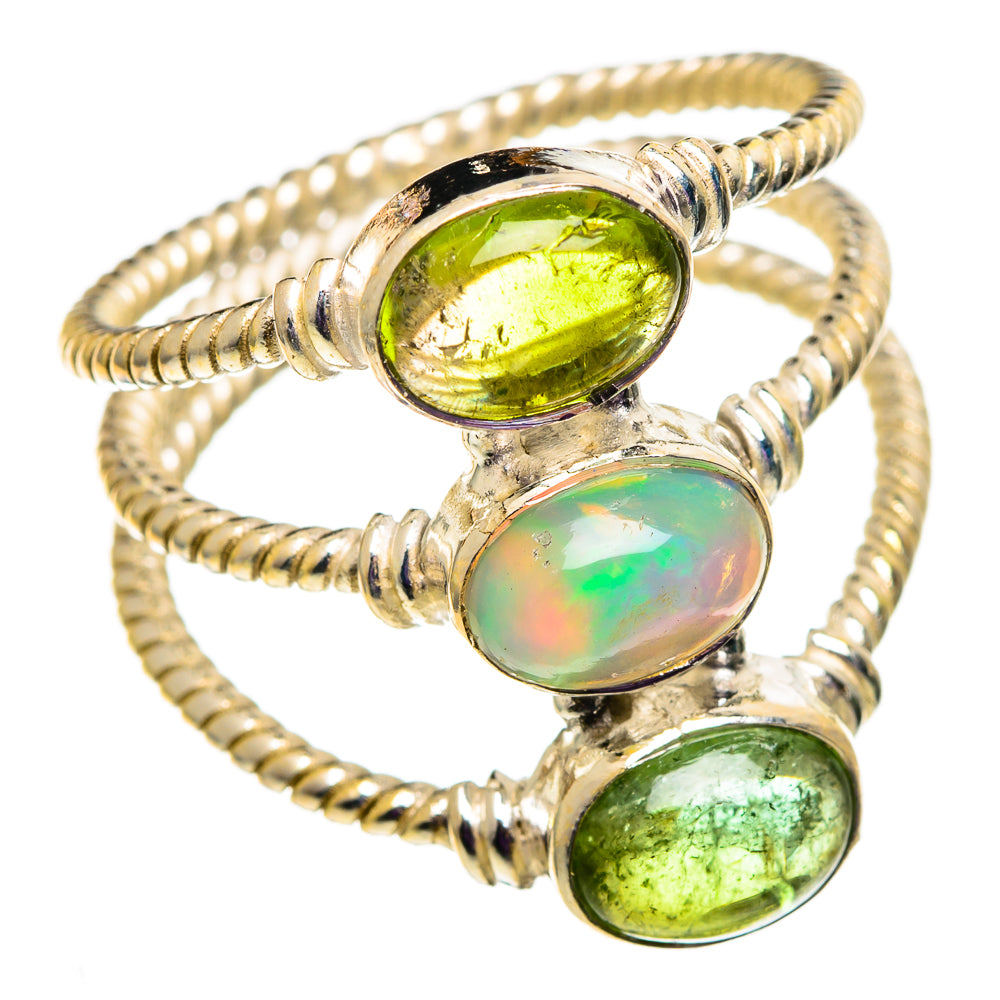Ethiopian Opal Rings handcrafted by Anasilvercos - RING101014