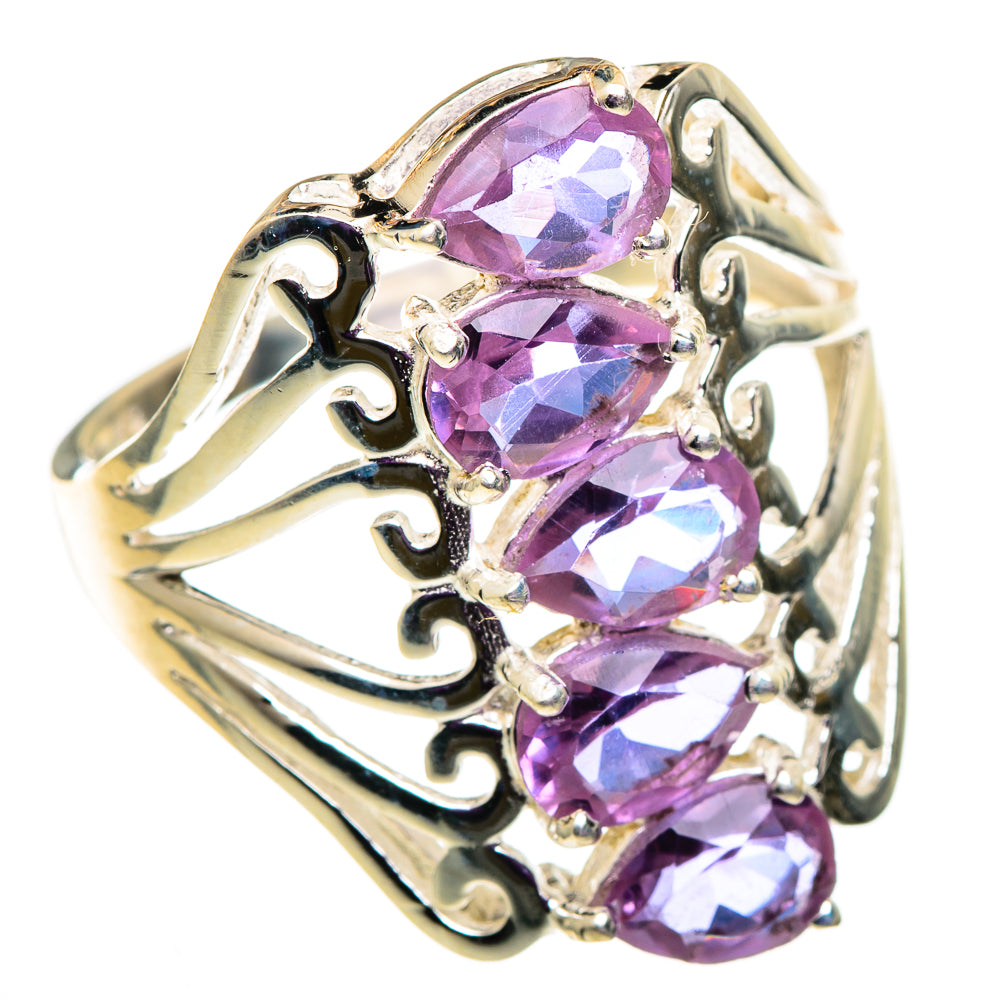 Color Change Alexandrite (lab.) Rings handcrafted by Anasilvercos - RING101021