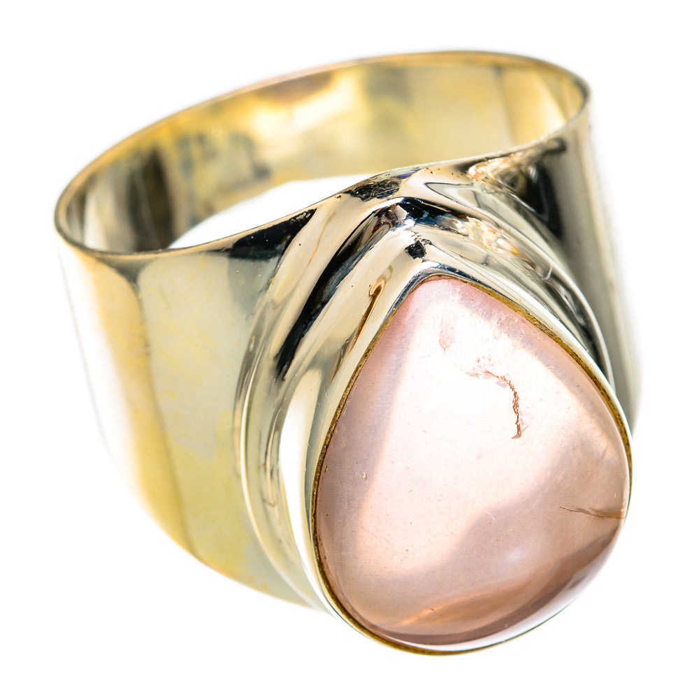 Rose Quartz Rings handcrafted by Anasilvercos - RING101036