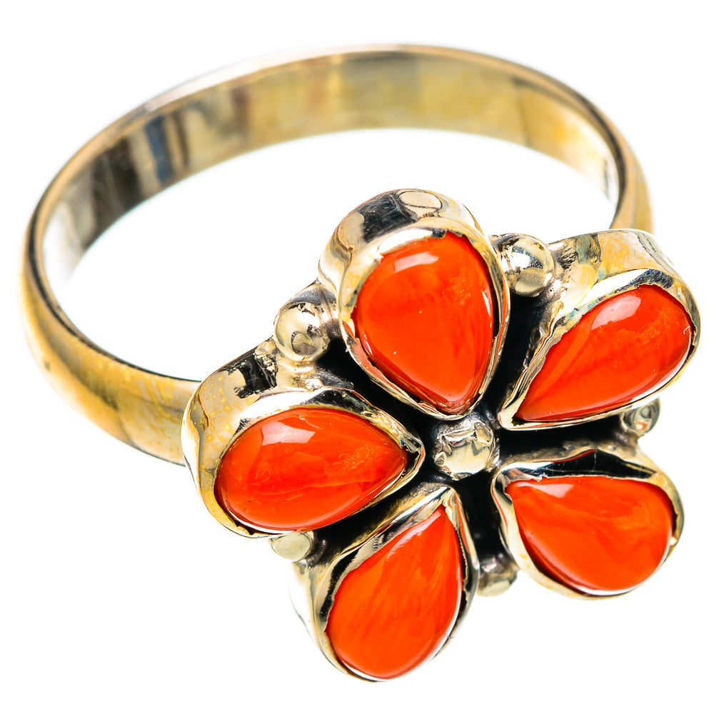 Mediterranean Red Coral Rings handcrafted by Anasilvercos - RING101039 - Photo 2