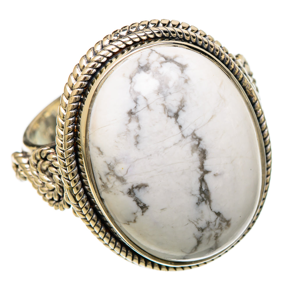 Howlite Rings handcrafted by Anasilvercos - RING101046 - Photo 2