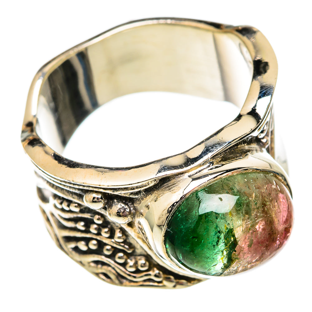 Watermelon Tourmaline Rings handcrafted by Anasilvercos - RING101048