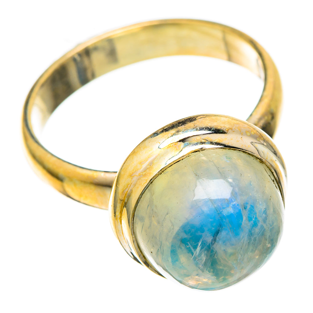 Rainbow Moonstone Rings handcrafted by Anasilvercos - RING101057 - Photo 2