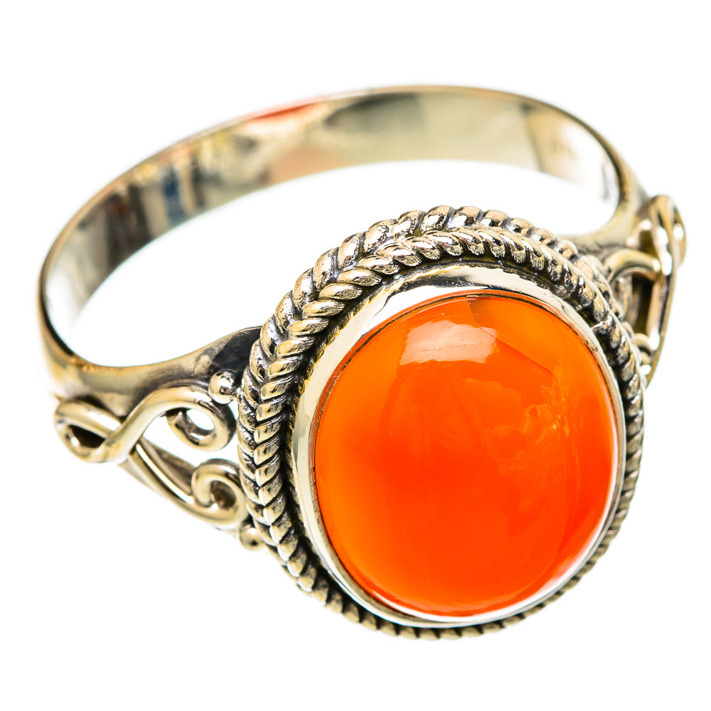 Carnelian Rings handcrafted by Anasilvercos - RING101062